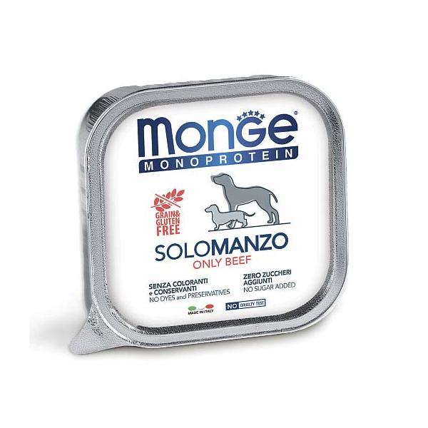 Monge Monoprotein Solo Only Beef Влажный корм для собак паштет из говядины