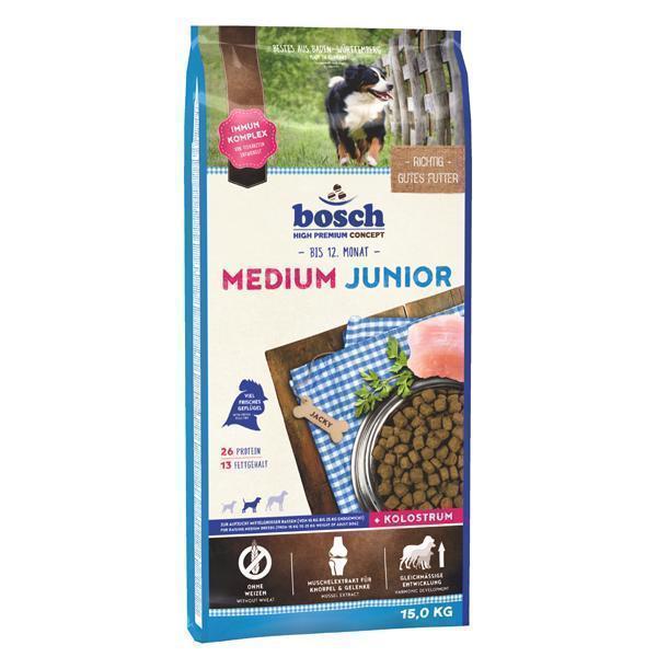 Bosch Medium Junior сухой корм для щенков средних пород 15 кг