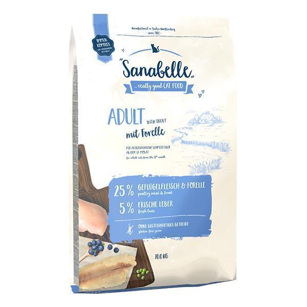 Bosch Sanabelle Adult with Trout сухой корм для взрослых кошек домашнего содержания с форелью 10 кг