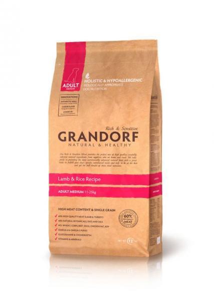 Grandorf Sensitive Care Lamb &amp; Rice Adult Medium Breed сухой корм с ягненком для собак средних пород
