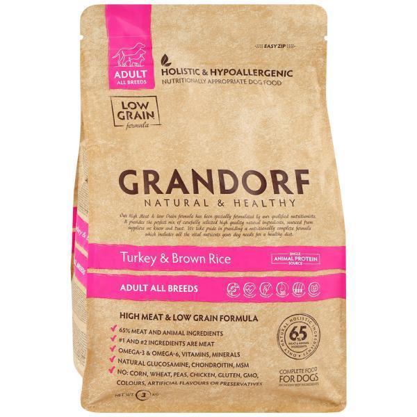 Сухой корм GRANDORF Turkey &amp; Rice Adult All Breeds Сухой корм для собак Индейка/Рис