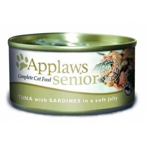 Applaws Senior Cat Tuna with Sardine in Jelly консервы для пожилых кошек с тунцом и сардинами 70 г х 24 шт