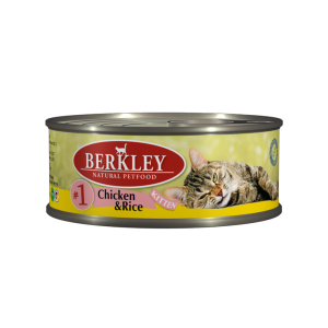 Berkley Chicken &amp; Rice Kitten №1 консервы для котят с курицей и рисом 100 г (6 штук)