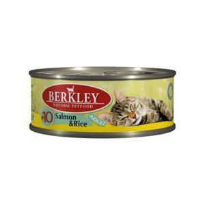 Berkley Salmon &amp; Rice Cat №10 консервы для кошек с лососем и рисом 100 г (6 штук)