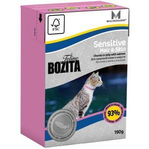 Bozita Feline Funktion Sensitive Hair &amp; Skin консервы для кошек с чувствительной кожей и шерстью 190 г
