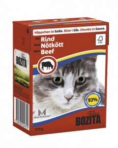 Bozita консервы для кошек кусочки в соусе с Говядиной 370 г