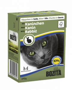 Bozita консервы для кошек кусочки в соусе с Кроликом 370 г