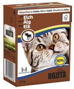Bozita консервы для кошек кусочки в желе с мясом Лося 370 г