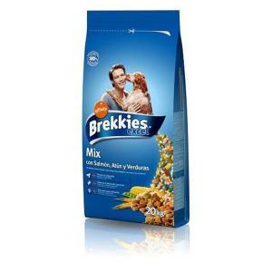 Brekkies Excel Mix Fish &amp; Chicken сухой корм для собак с лососем, тунцом и овощами 20 кг