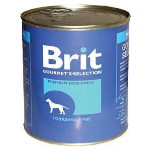 Brit консервы для собак Говядина и рис 850 г