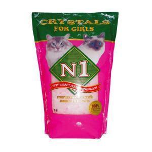 Crystals №1 For Girls наполнитель для кошачьего туалета силикагелевый (розовый)