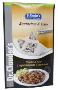 Dr. Clauder`s консервы для кошек с кроликом и печенью 100г*20шт