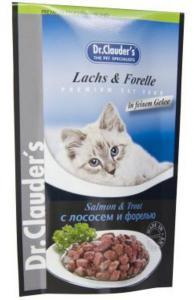 Dr. Clauder`s консервы для кошек с лососем и форелью 100г*20шт