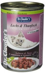 Dr. Clauder`s консервы для кошек с лососем и тунцом 415г*20шт