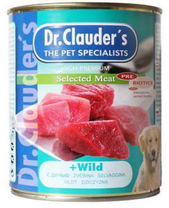 Dr. Clauder`s консервы для собак с дичью / 800г*6шт