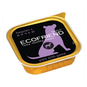 Ecofriend консервы для собак паштет с Дичью 150г*11шт
