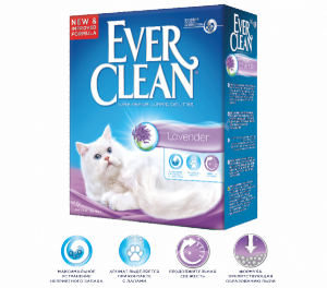 Ever Clean Lavender наполнитель кошачьего туалета с ароматом лаванды