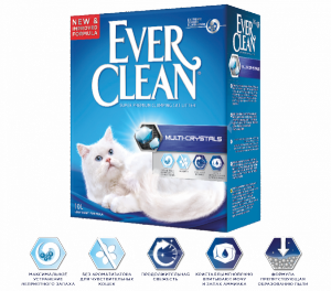 Ever Clean Multi-Crystals наполнитель кошачьего туалета с добавлением мультикристаллов