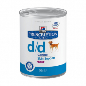 Hills Canine d/d консервы для собак при пищевой непереносимости с уткой 370 г