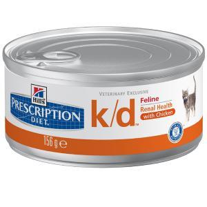 Hills Feline k/d лечебные консервы для кошек с заболеваниями почек 156 г