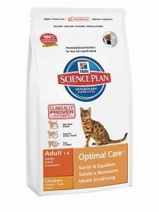 Hill&#039;s Science Plan Feline Adult Optimal Care with Lamb сухой корм для кошек с ягненком