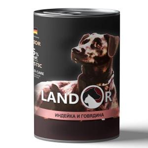 Landor Puppy All Breed Turkey &amp; Beef консервы для щенков индейка, говядина