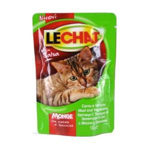 Lechat консервы для кошек с мясом и овощами 100 г (24 штуки)