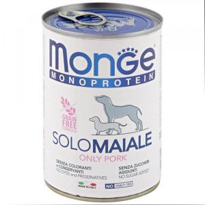 Monge Dog Monoprotein Solo Консервы для собак Паштет из Свинины