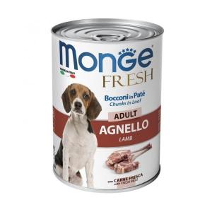 Monge Fresh Chunks in Loaf консервы для собак мясной рулет Ягненок