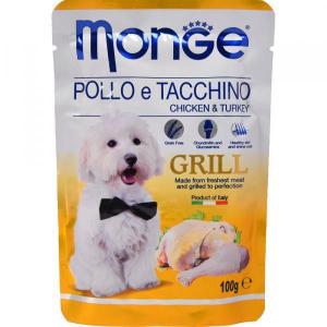 Monge Grill Pouch Chicken &amp; Turkey Влажный корм для собак курица и индейка