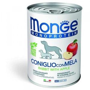 Monge Monoproteico Fruits Rabbit &amp; Apple консервы для собак паштет из кролика с яблоком