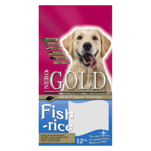Nero Gold Fish &amp; Rice 24/13 сухой корм для собак с рыбой и рисом при пищевой аллергии 12 кг