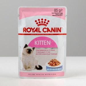 Royal Canin Kitten Instinctive влажный корм для котят кусочки в желе 