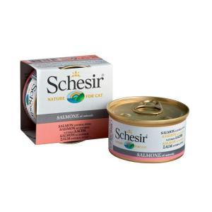 Schesir Salmon консервы для кошек с лососем 85 г (14 штук)