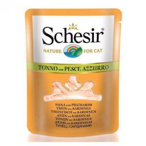 Schesir Tuna &amp; Pilchards консервы для кошек с тунцом и сардинами 70 г
