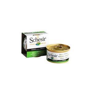 Schesir with Tuna with Seaweed консервы для кошек с тунцом и водорослями 85 г (14 штук)