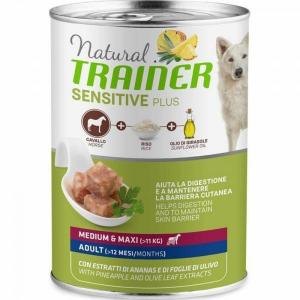 Trainer Natural Sensitive Plus влажный корм для собак средних и крупных пород Конина с Рисом