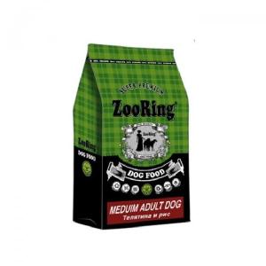 ZooRing Medium Adult Dog Сухой корм для собак, Телятина / Рис